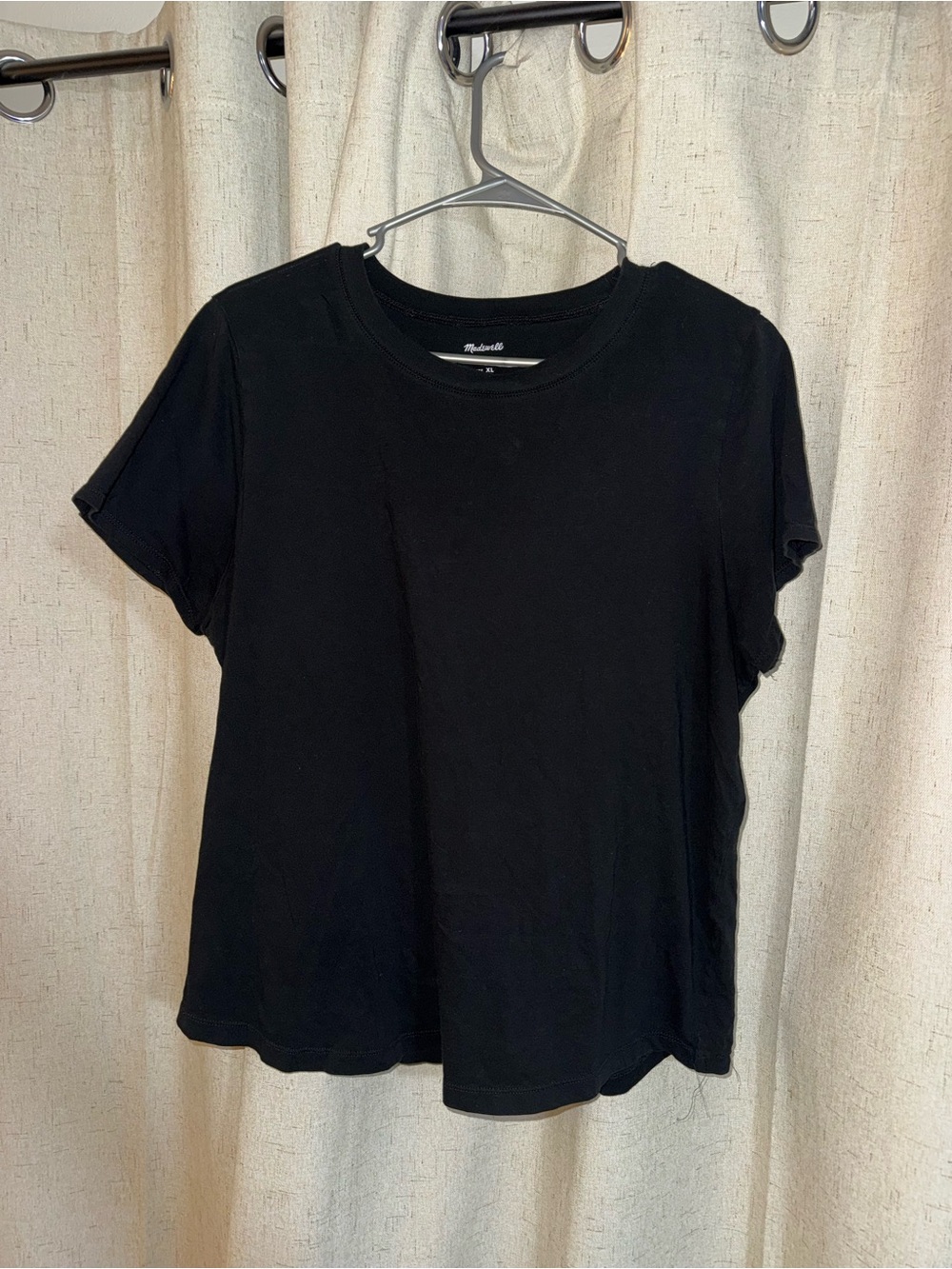 Madewell Black Short Sleeve Crewneck Tee